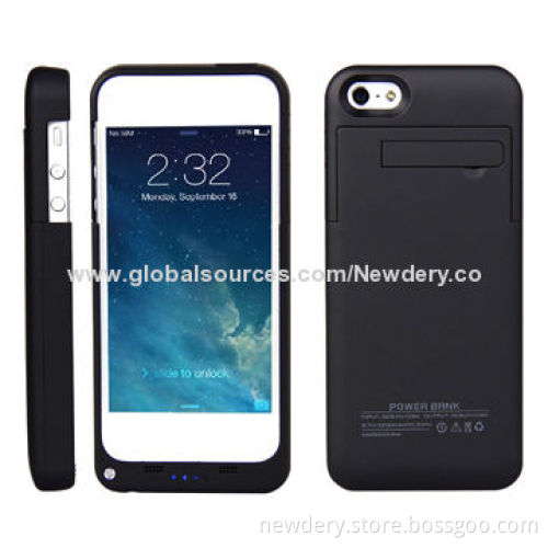 Low price 8 color 2,200mAh external power bank case for iPhone 5/5S